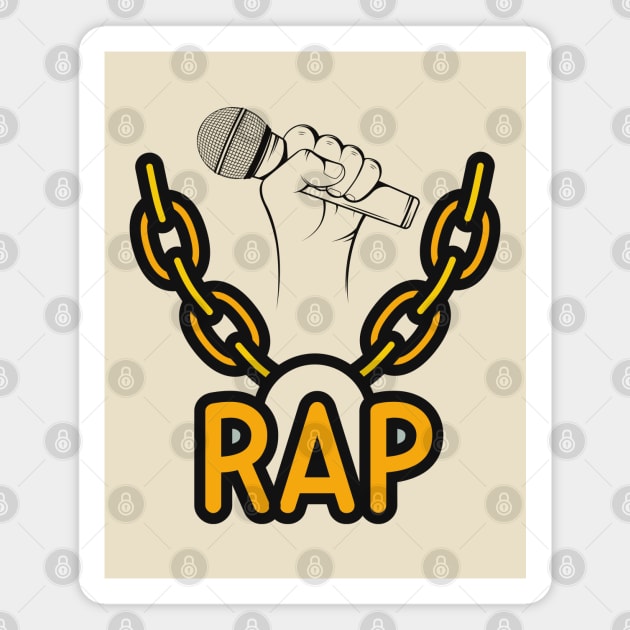 Microphone Rap chain Magnet by O.M design